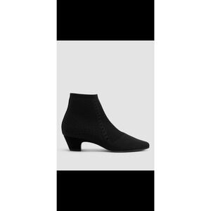 Eileen Fisher Purl Recycled Stretch Knit Bootie Sz 6.5 EUC